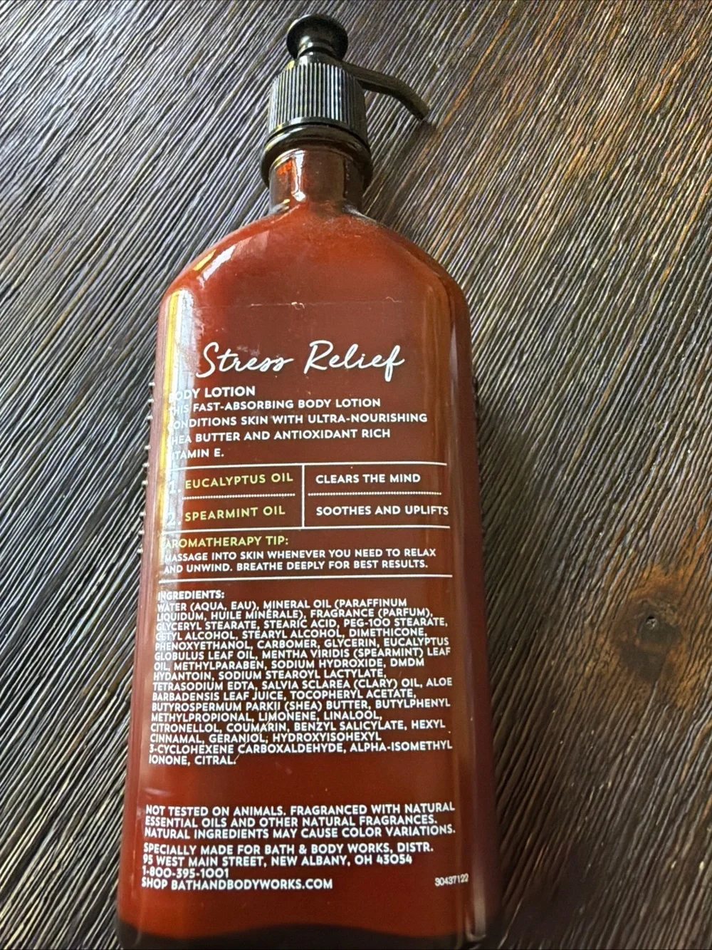 Bath & Body Works Aromatherapy Stress Relief Body Lotion - Green & Brown